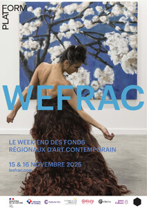 Visuel du WEFRAC 2025 : Performance de Rosalba Torres Guerrero pendant le Week-end des Frac 2019  - Exposition Cristof Yvoré au Frac Auvergne © Photographie de Jean-Louis Fernandez.